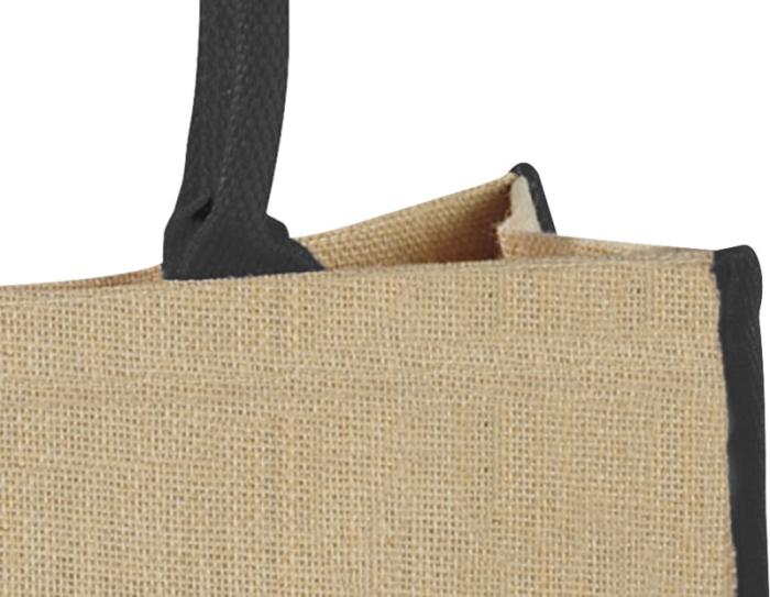 Harry coloured edge jute tote bag 25L