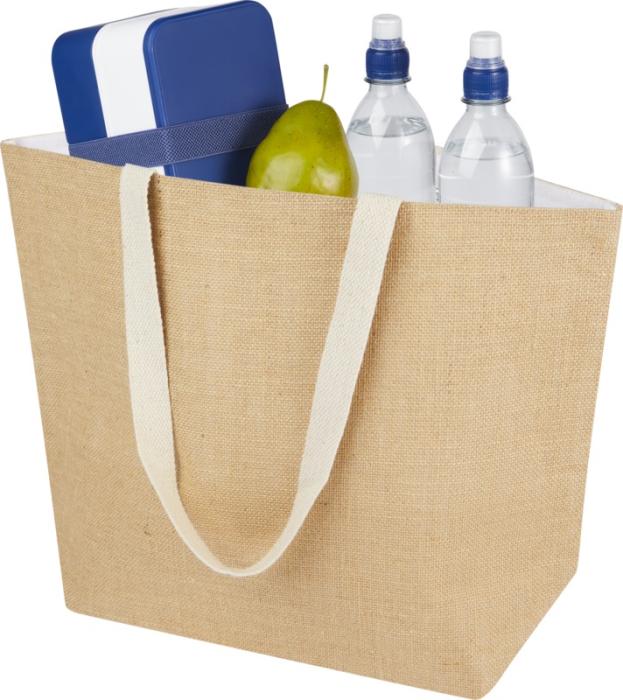 Juta 300 g/m² jute cooler tote bag 12L