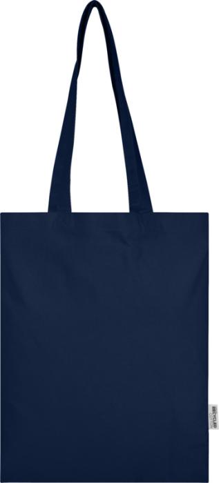 Madras Blend 140 g/m² GRS recycled cotton tote bag 7L