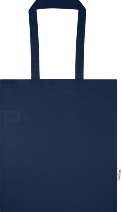 Madras Blend 140 g/m² GRS recycled cotton tote bag 7L