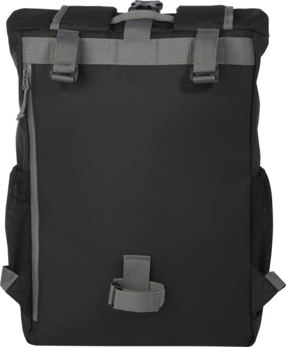 Aqua 15" GRS recycled water resistant roll-top bike bag 20L