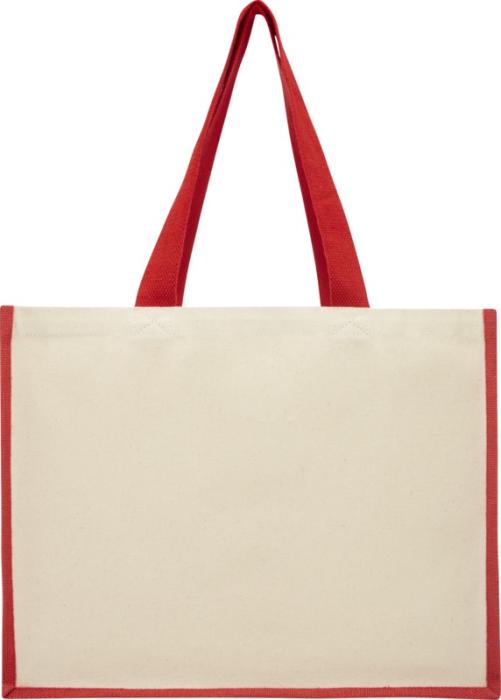 Varai 320 g/m² canvas and jute shopping tote bag 23L