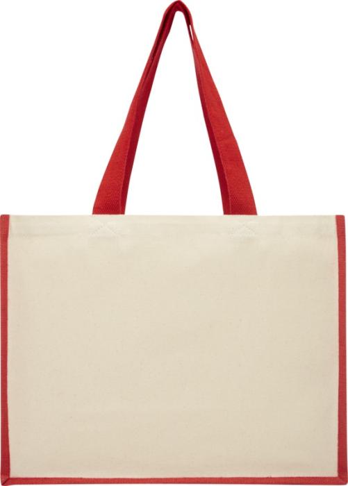 Varai 320 g/m² canvas and jute shopping tote bag 23L