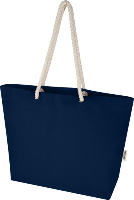 Panama GRS recycled beach cooler tote bag with cord handles 23L