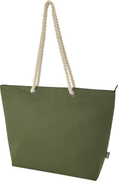 Panama GRS recycled beach cooler tote bag with cord handles 23L