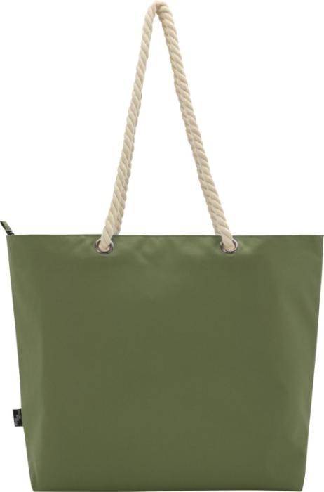 Panama GRS recycled beach cooler tote bag with cord handles 23L