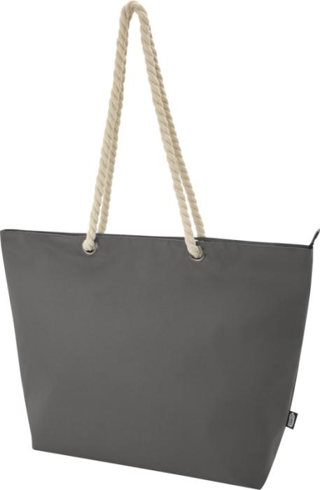 Panama GRS recycled beach cooler tote bag with cord handles 23L