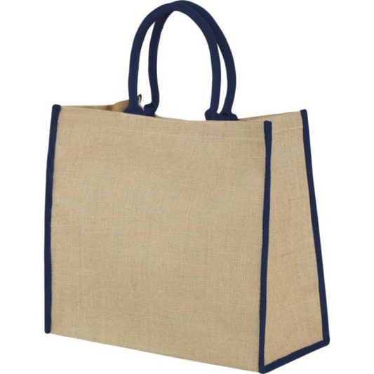 Harry coloured edge jute tote bag 25L