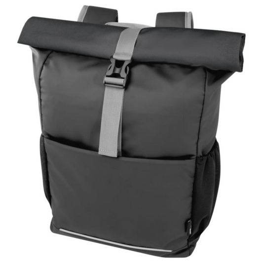 Aqua 15" GRS recycled water resistant roll-top bike bag 20L